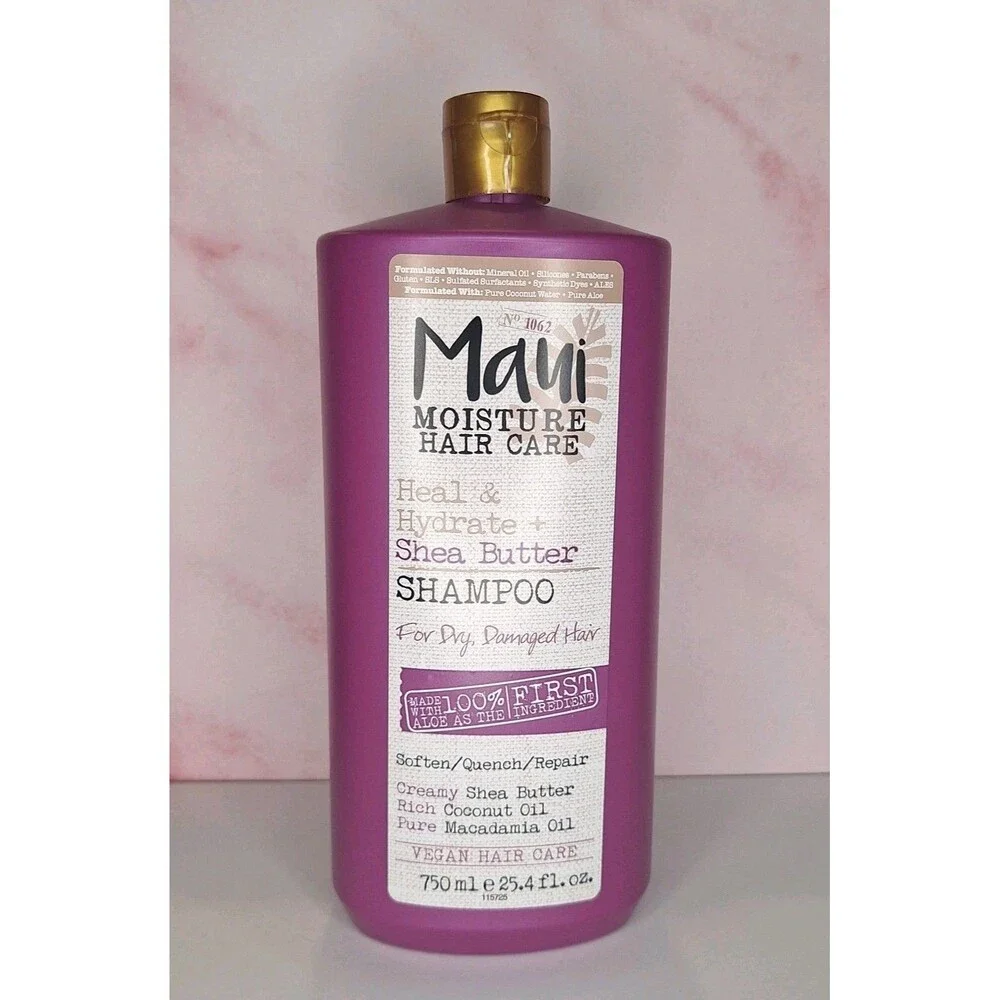 Maui Moisture Heal & Hydrate Shea Butter Shampoo for Dry Damaged Hair 25.4 oz